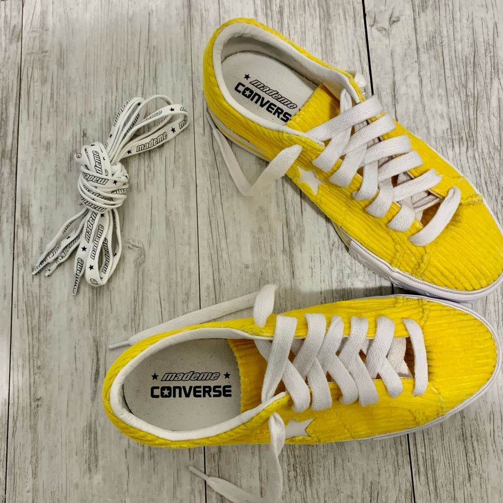 Converse Yellow and White Women's Sneakers